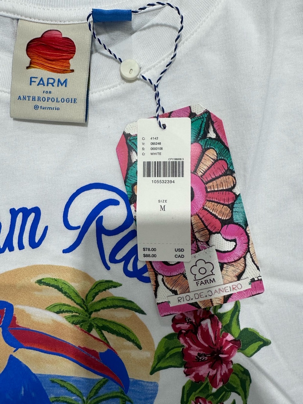 Farm Rio Graphic Tee - Women's Casual Top medium - Picture 4 of 4